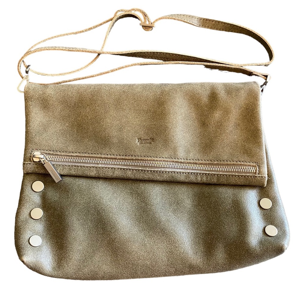 Hammitt pewter vip large crossbody silver rivet bag used once